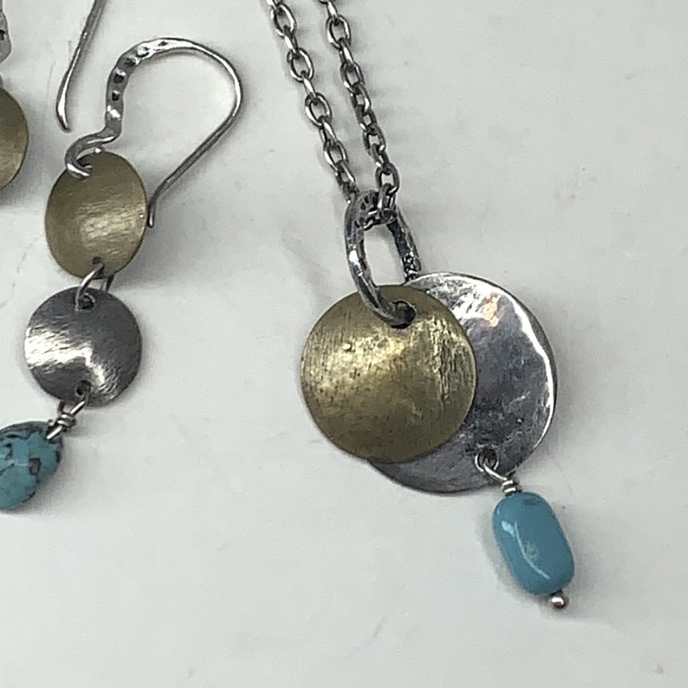 Silpada Turquoise necklace 16-18” N1853 (matching earrings sold separate W1817)